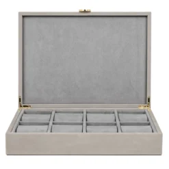 Scatola per orologi Prestige in pelle taupe
