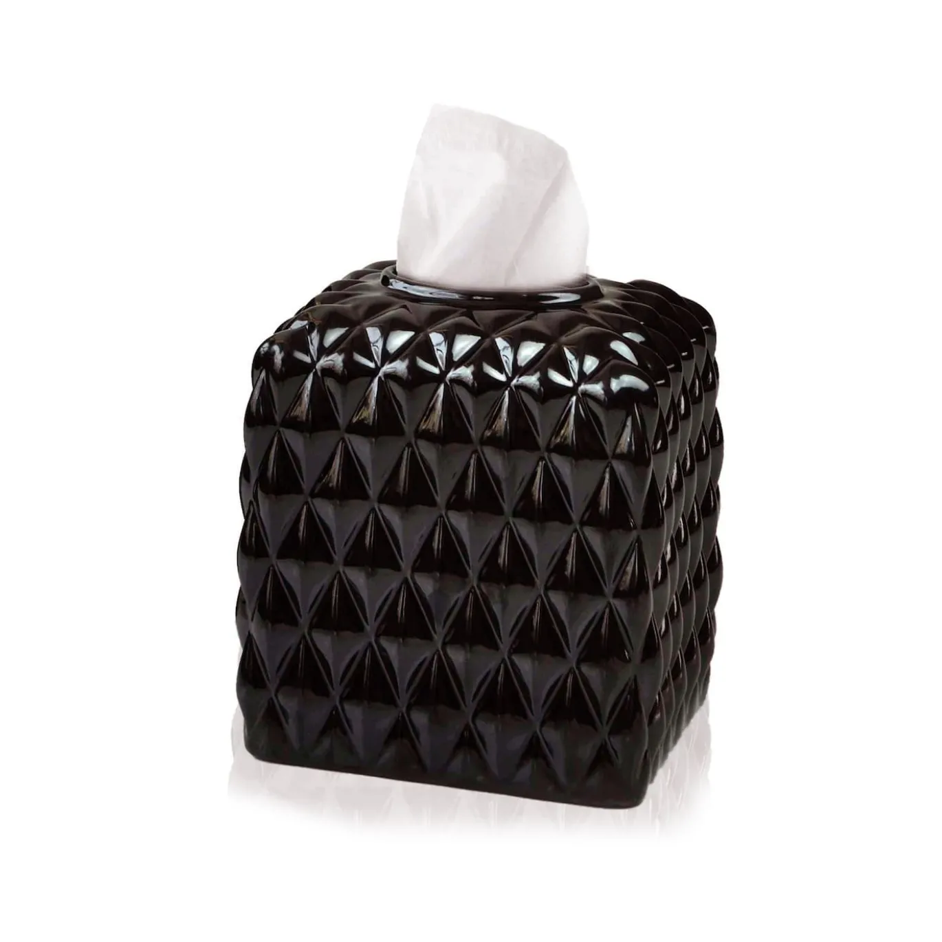 SCATOLA PER TESSUTI BLACK TIE - NERO