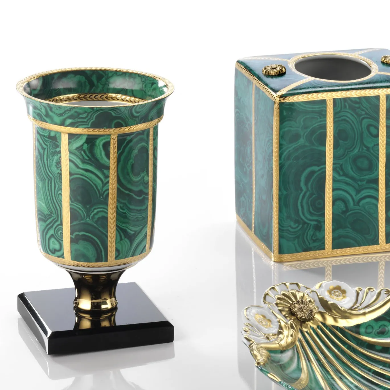 Scatola porta fazzoletti verde