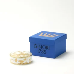 Scatola Portaoggetti Grande Rotonda Oriente Italiano Aurum