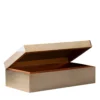 Scatola portasigari in ottone e legno di cedro