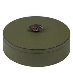 Scatola rotonda grande Ambretta verde