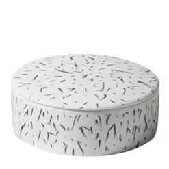 Scatola rotonda in bianco e nero Post Scriptum di Formafantasma #1