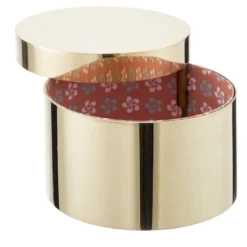 Scatola rotonda in ottone
