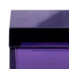 Scatola scultorea in cristallo soffiato a mano Palmi viola