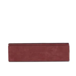 Scatola Stingray in pelle Nubuck Rosso Persiano