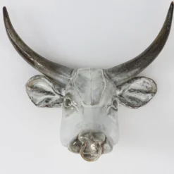 Scultura da parete con trofeo del toro