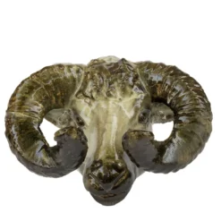 Scultura da parete con trofeo di ariete