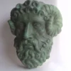 Scultura da parete in ceramica di Giove Ammon