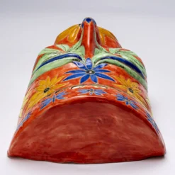 Scultura da parete Maschera Ornamentale in ceramica #1