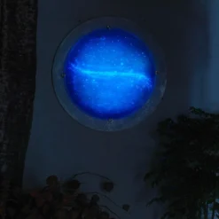 Scultura da parete Via Lattea in vetro con pigmenti fotoluminescenti