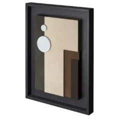 Scultura decorativa da parete Tabou con cornice nera #3