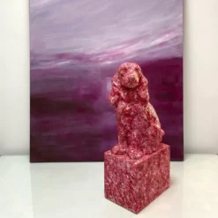 Scultura di Cocker Rosso