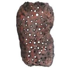 Scultura Forma in resina rossa