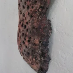 Scultura Forma in resina rossa