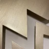 Scultura in alluminio Fulmini Oro