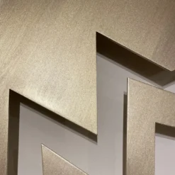 Scultura in alluminio Fulmini Oro