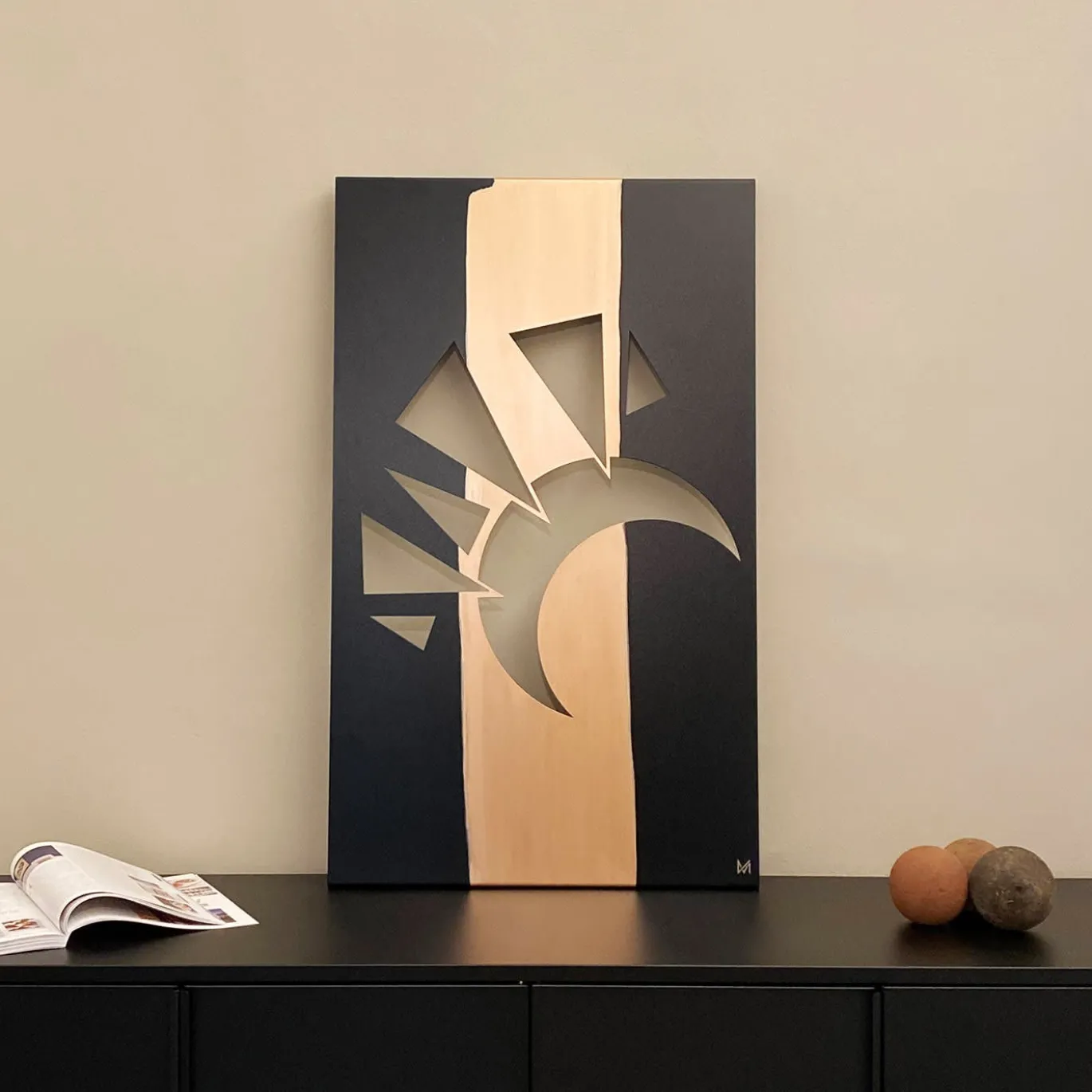 Scultura in alluminio Luna Trace