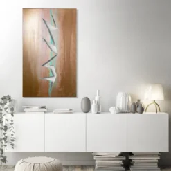 Scultura in bronzo all'alluminio Squarcio