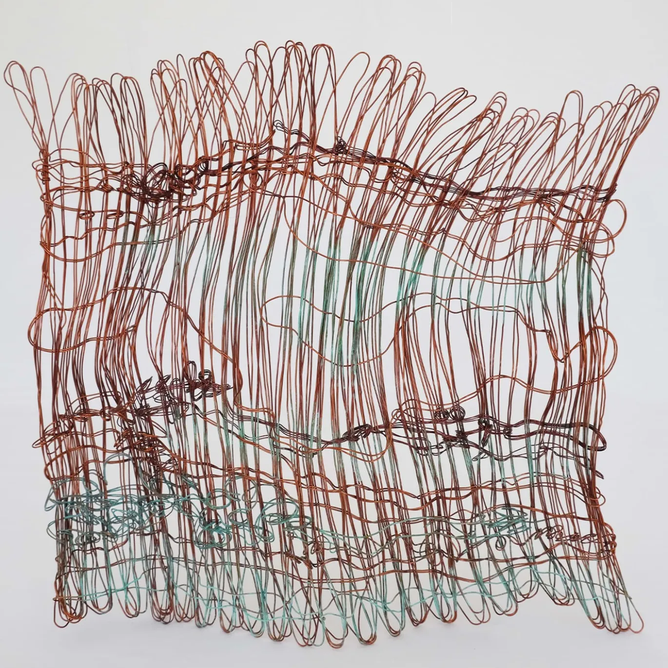 Scultura in rame Paesaggio Alchemico Tramonto