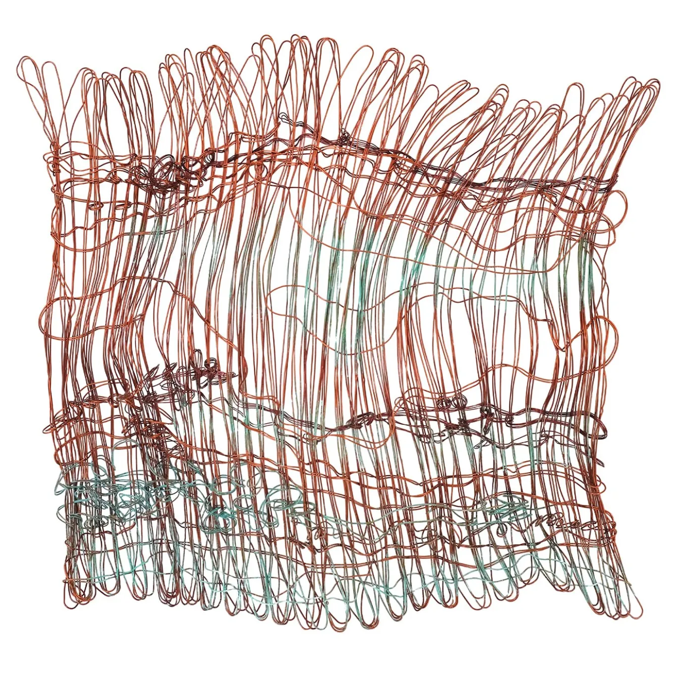 Scultura in rame Paesaggio Alchemico Tramonto