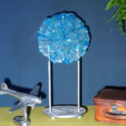 Scultura in vetro blu Frammenti cosmici