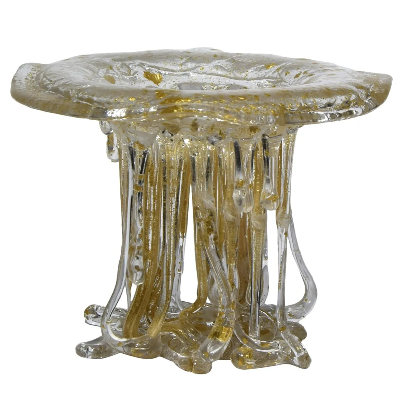 Scultura in Vetro Cristallo Oro