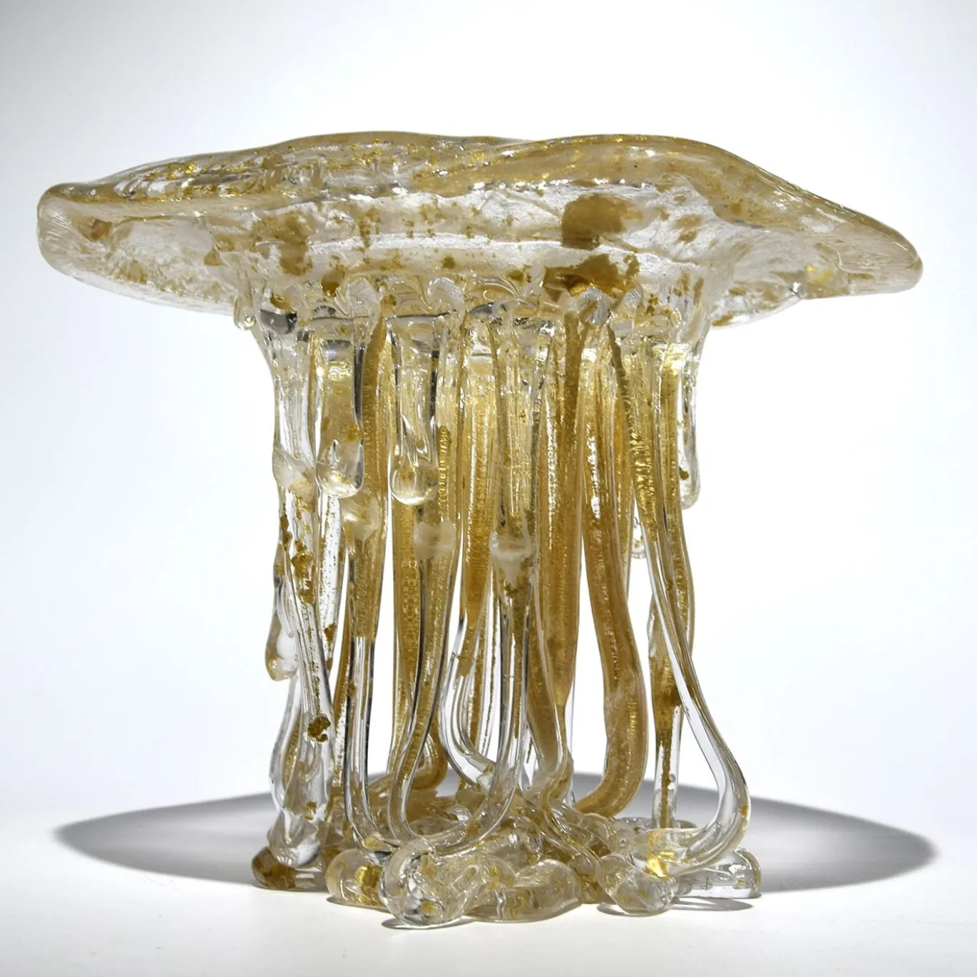Scultura in Vetro Cristallo Oro