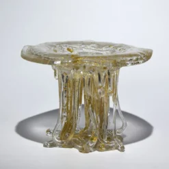 Scultura in Vetro Cristallo Oro