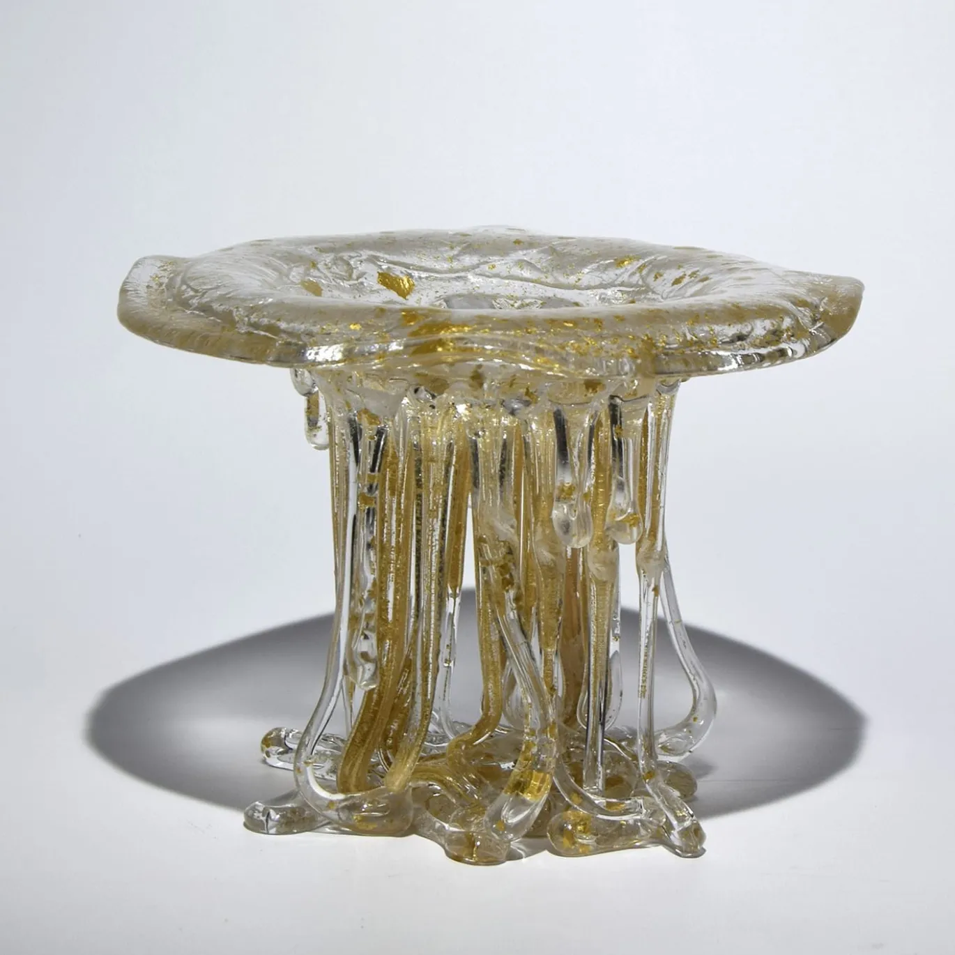 Scultura in Vetro Cristallo Oro