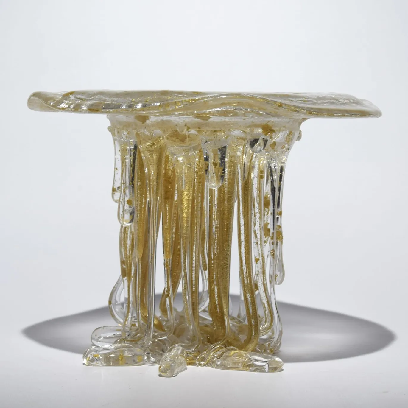 Scultura in Vetro Cristallo Oro