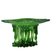 Scultura in vetro di Murano verde alga