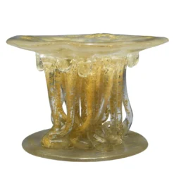 Scultura in Vetro Piccola Cristallo Oro