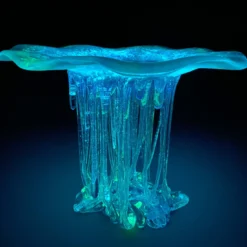 Scultura in Vetro Tiger Blu Acqua