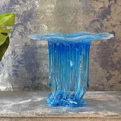 Scultura in Vetro Tiger Blu Acqua