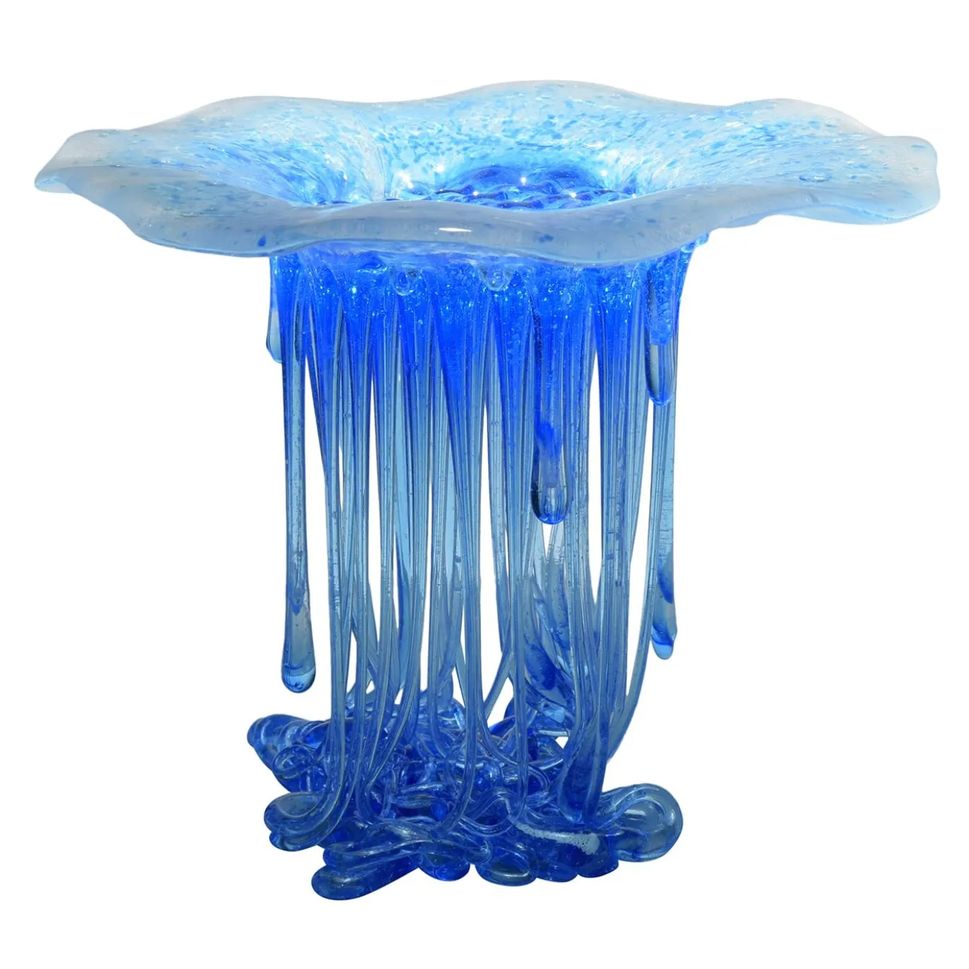 Scultura in Vetro Tiger Blu Acqua