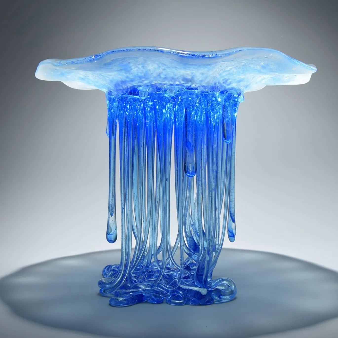 Scultura in Vetro Tiger Blu Acqua