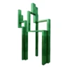 Scultura Kaidan in acciaio inossidabile verde