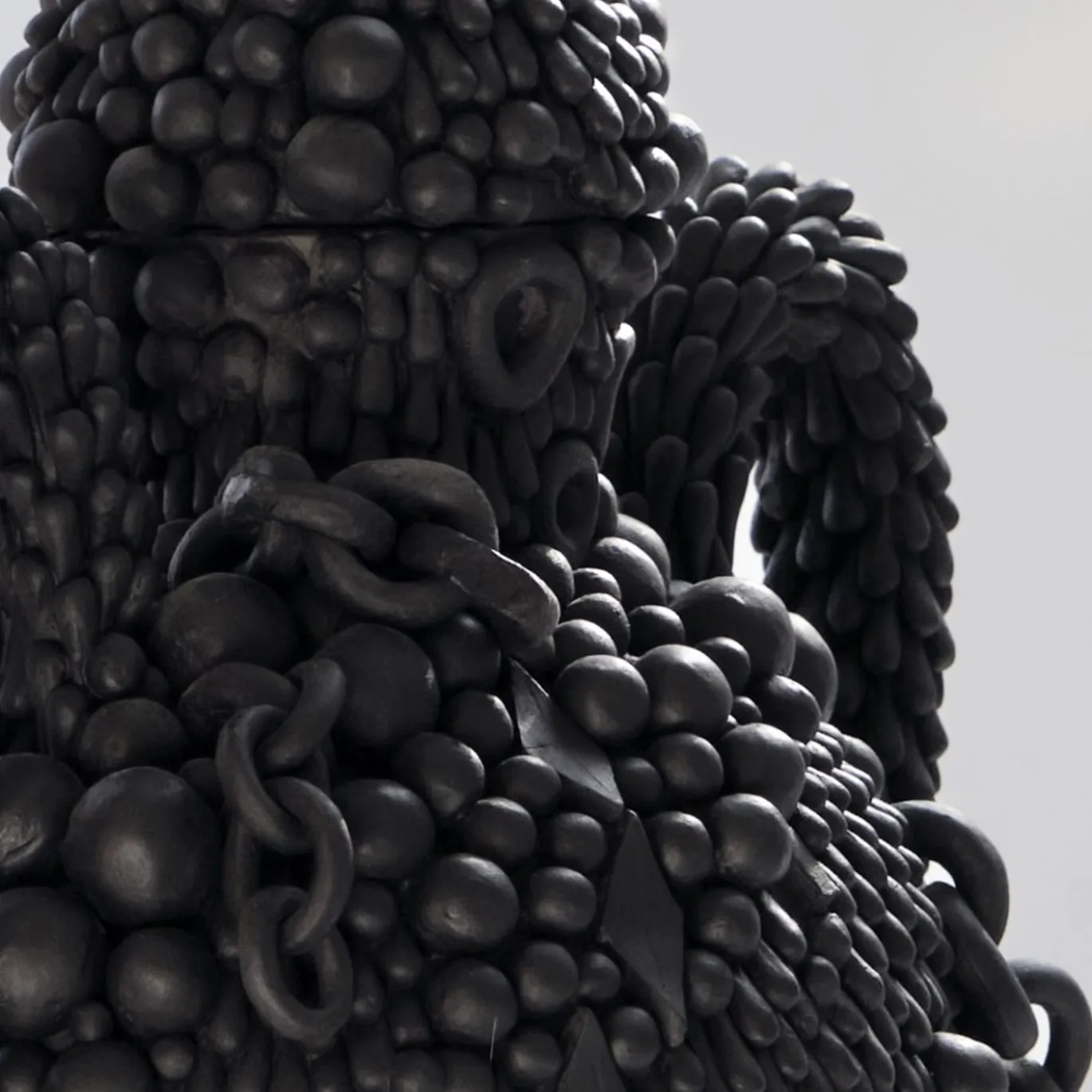 Scultura La Grande Indigestione LGI#08 in Grès Nero