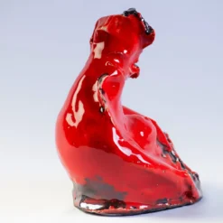 Scultura rossa Cuore Di Madre