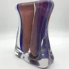 Scultura Vaso Chalcedony in Vetro di Toso Cristiano