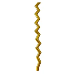 Scultura Vibra in acciaio inossidabile lucido oro