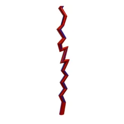 Scultura Vibra in acciaio inossidabile rosso lucidato