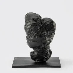 Scultura Void in Bronzo Nero