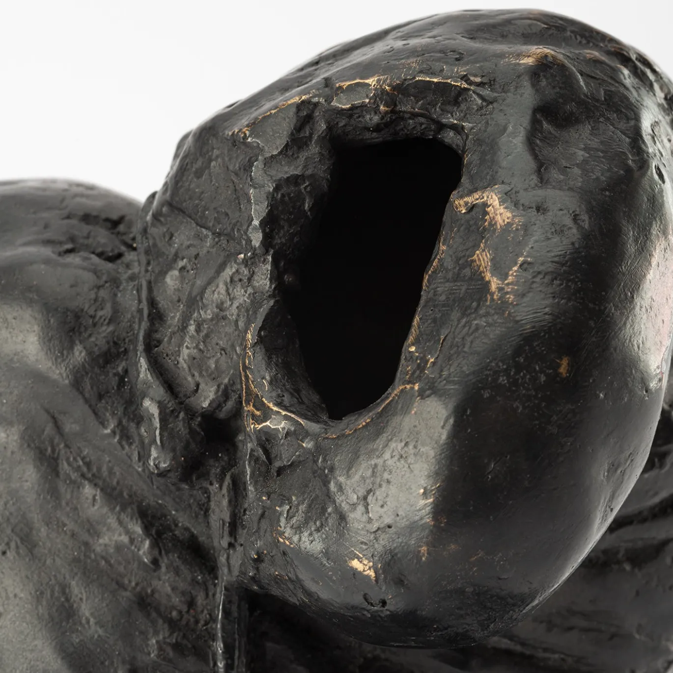 Scultura Void in Bronzo Nero