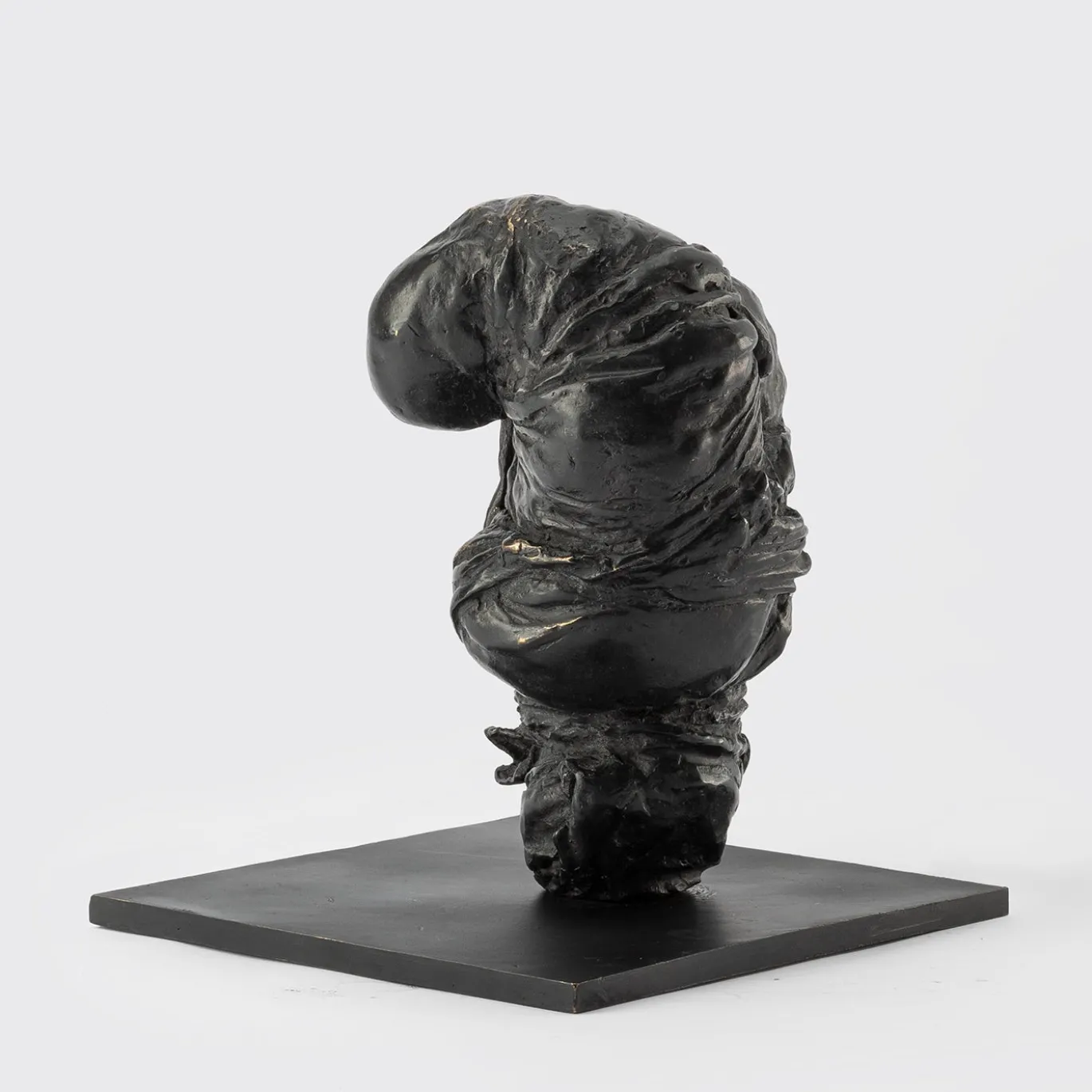 Scultura Void in Bronzo Nero