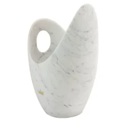 Secchiello da champagne con formiche in marmo bianco