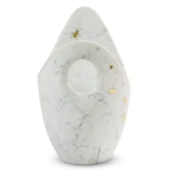 Secchiello da champagne con formiche in marmo bianco