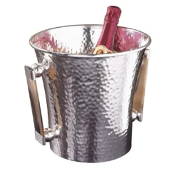 Secchiello da champagne con manici in corno