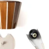 Secchiello per ghiaccio LD in teak con coperchio e pinze